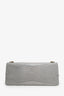 Balenciaga Grey Croc Embossed Leather Large Neo Classic Tote