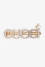 Gucci Crystal Embellished Logo Hair Clip