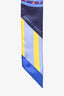 Hermès Blue/Orange/Yellow Graphic Printed Twilly