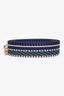 Hermès 2017 Blue/Green Canvas Sangle Cavale 25 mm Bag Strap GHW