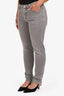 Brunello Cucinelli Grey Denim Skinny Jeans Size 48