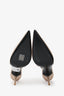 Saint Laurent Taupe Satin Slingback Heels Size 37