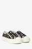 Christian Dior Green Cotton Canvas Oblique Embroidered Walk'N'Dior Sneakers Size 35