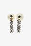 Christian Dior Aged Gold/Pearl 'Tribales' J'Adior Earrings