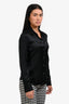 Theory Black Silk Button Up Shirt Size S