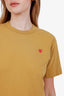 Play Comme Des Garçons Green Heart Logo T-Shirt Size M