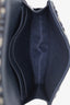 Christian Dior 2022 Navy Oblique Saddle Bloom Flap Card Holder