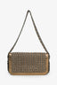 Pre-loved Chanel™ 2004-05 Gold Metallic Leather Triple Chain Flap Bag