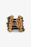 Pre-loved Chanel™ Vintage Gold/Black Multi Leather Cord Toggle Clasp Bracelet