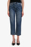 Pistola Acid Wash Denim High Rise Cropped Straight Leg Jean Size 26