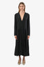 Tibi Black Silk and Nylon Pleated Dress Size 0