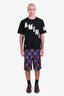 Gucci Blue/Multicolour Nylon GG Shorts Size 44 Mens