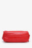Miu Miu Red Leather Bow-Accented Shoulder Bag