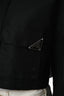 Veste trench courte Prada noire 2023 Re-Nylon Triangle Taille 40