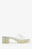 Gucci Clear Transparent PVC Slide Sandals Size 39