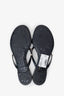 Valentino Black Rubber Rockstud Bow Sandals Size 39