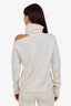 Paige Cream Wool Cold Shoulder Turtleneck Sweater Size XS