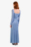 Self-Portrait Blue Rhinestone Long Sleeve Maxi Dress Size 0