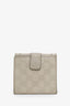 Gucci White Guccissima Heart-embellished Wallet