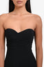 Amazuin Black Jersey Strapless Maxi Jumpsuit One Size