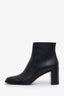 Christian Louboutin Black Leather Block Heel Adoxa 70 Ankle Boots Size 39