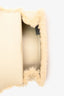 Balenciaga Cream Shearling Hourglass XS Top Handle with Strap