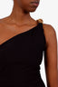 Givenchy Black Chain Strap One Shoulder Top Size 34