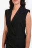 Jonathan Simkhai Black Sleeveless Lapeled Mini Dress Size 8