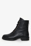 Louis Vuitton Black Leather Combat Boots Size 39
