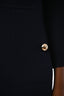 Luisa Spagnoli Navy Wool Long Sleeve Midi Dress Size S