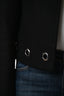 Veste courte noire Sandro à clous, taille 38