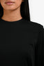 Pre-loved Chanel™ Black Long Sleeve Top with Button-Up Back Size 38
