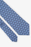 Hermès Light Blue Pattern Silk Tie
