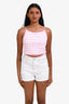 Givenchy Pink Stripe Cotton Crop Tank Top Size 12+ Kids