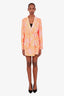 Boskemper Orange 'Shanghai' Blazer Mini Dress Size L