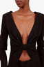 Saint Laurent Black Open Back Mini Dress Size 38