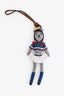 Miu Miu Navy Knit 'Technical Yarn Trick' Doll Keychain