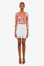Sandro White Cotton Mini Skirt Size 1
