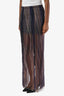 The Row Brown/Purple Tulle Panelled Midi Skirt Size 36
