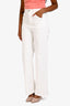 Maje White Denim Wide Leg Jeans Size 36