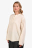 Sofie D'Hoore Cream Wool Long Sleeve Tunic Top Size 40