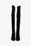 Stuart Weitzman Black Suede Knee High Boots Size 6.5