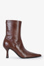 Our Legacy Brown Castagno Leather Pointed Toe Slim Boot Size 36