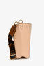 Stella McCartney Light Beige Pleather Logo Square Crossbody Bag