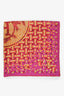 Hermès Pink/Yellow 'Mosaique au 24' Silk Scarf 90