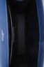 Saint Laurent Blue Grained Leather Small Envelope Bag