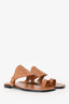 Hermès Gold Leather 'Hera' Sandals Size 36