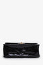 Pre-loved Chanel™ 22K Black Patent Leather Quilted Large School Memory Top Handle Flap Backpack