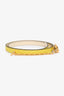 Hermès 2022 Cream/Yellow 'Carousel' Reversible Thin Belt Size 70