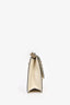 Valentino White Leather Rockstud Glam Lock Medium Shoulder Bag